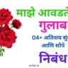 My Favorite Flower Rose Essay In Marathi